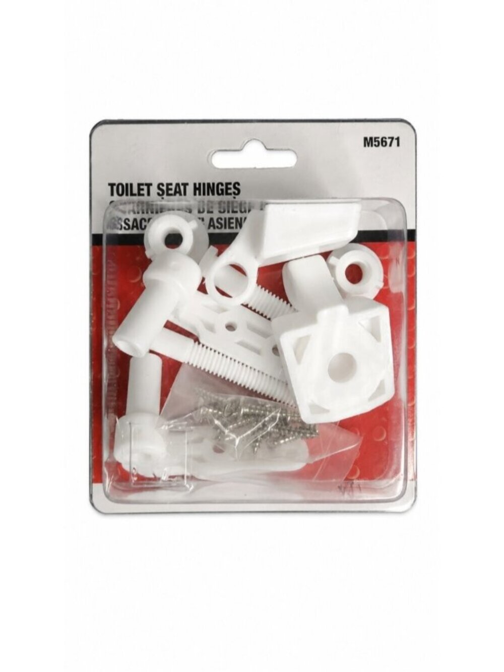 Moen M5671 Toilet Seat Hinges Replacement Hardware Kit White 2 Hinges Bolts NOS